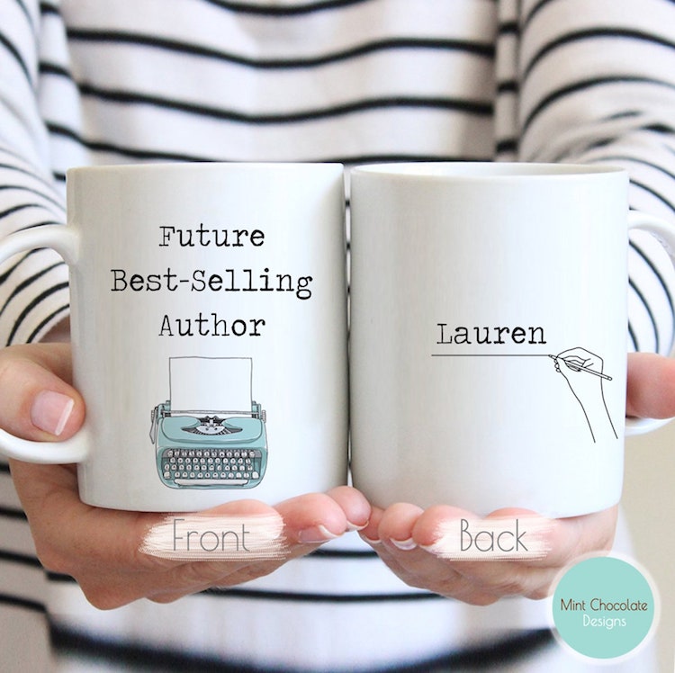 Writer Gifts. Writer Mug. Future Bestselling Author. Literary