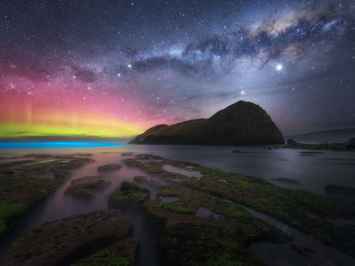 aurora boreal del concurso Photographer of the Year por ben maze