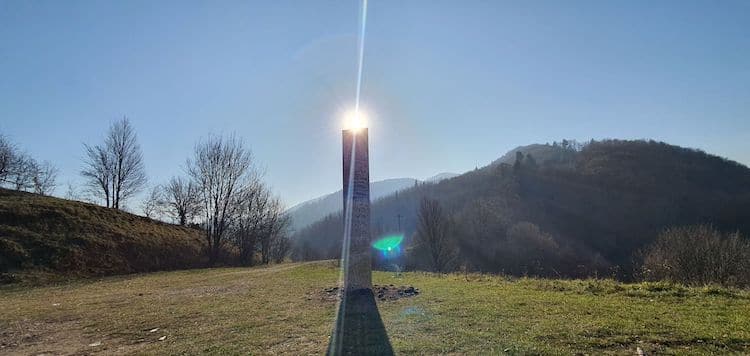 Metal Monolith in Romania