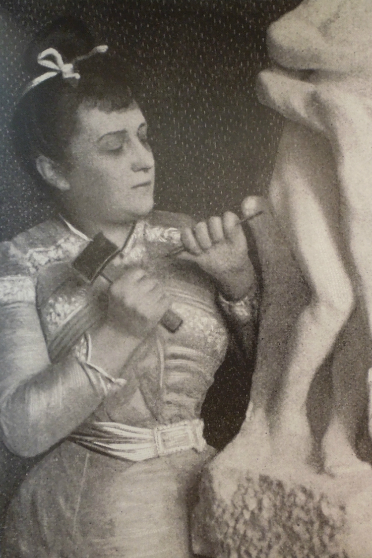 Camille Claudel Sculpting