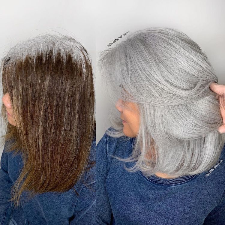 Gray Hair Color Ideas