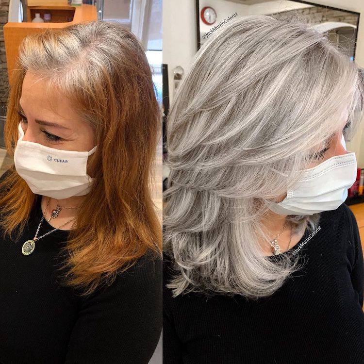 Ideas para cabello gris