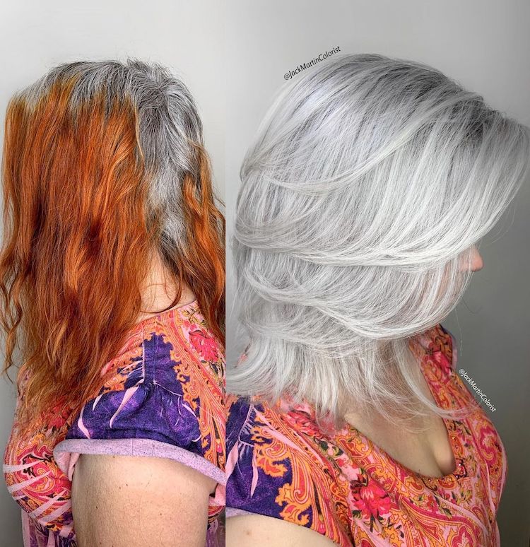Gray Hair Color Style Ideas