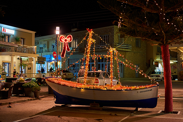 Barcos decorados en Grecia