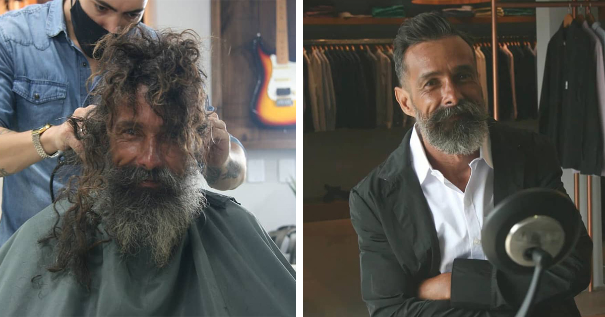 Homeless Man Reunited With Family After Photo Of His Makeover Go Viral