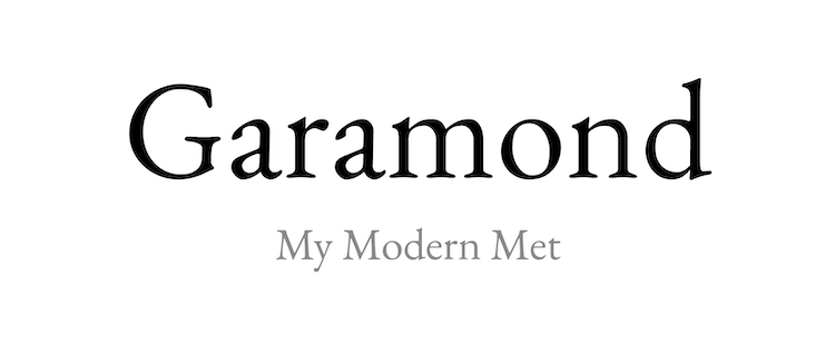 Tipografía Garamond