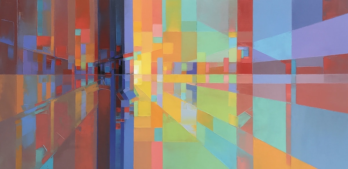 Paisajes abstractos de impasto por Jason Anderson