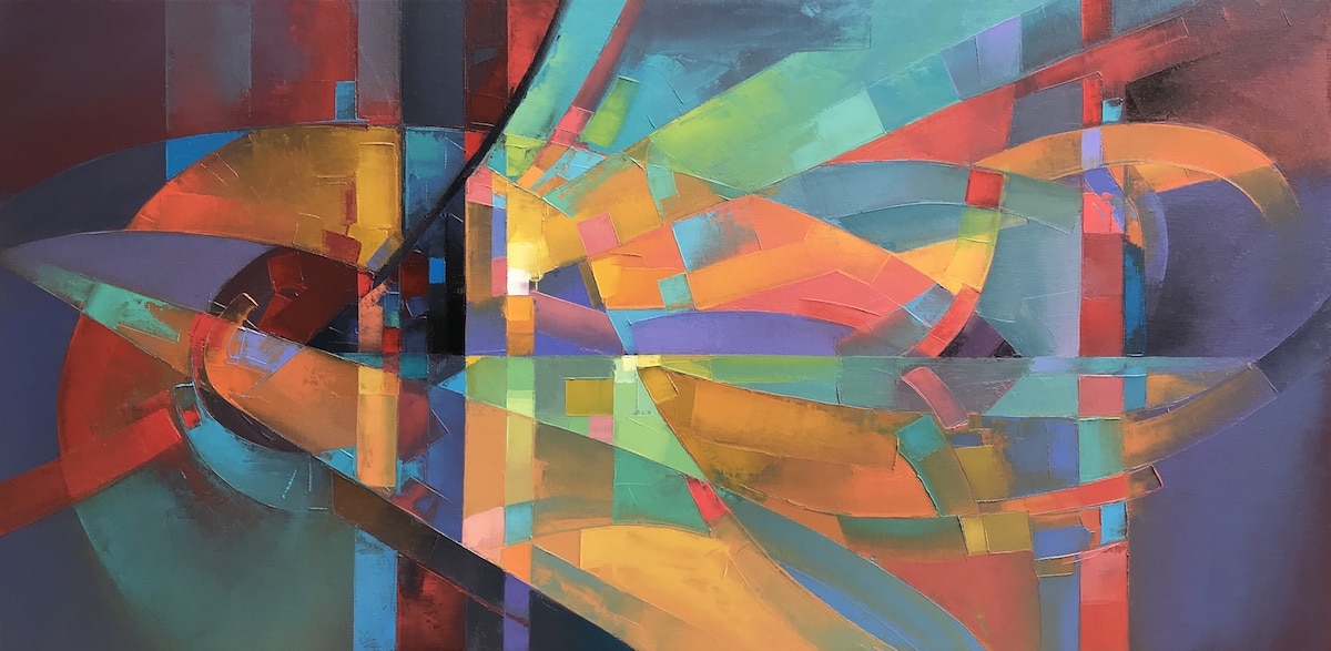 Paisajes abstractos de impasto por Jason Anderson