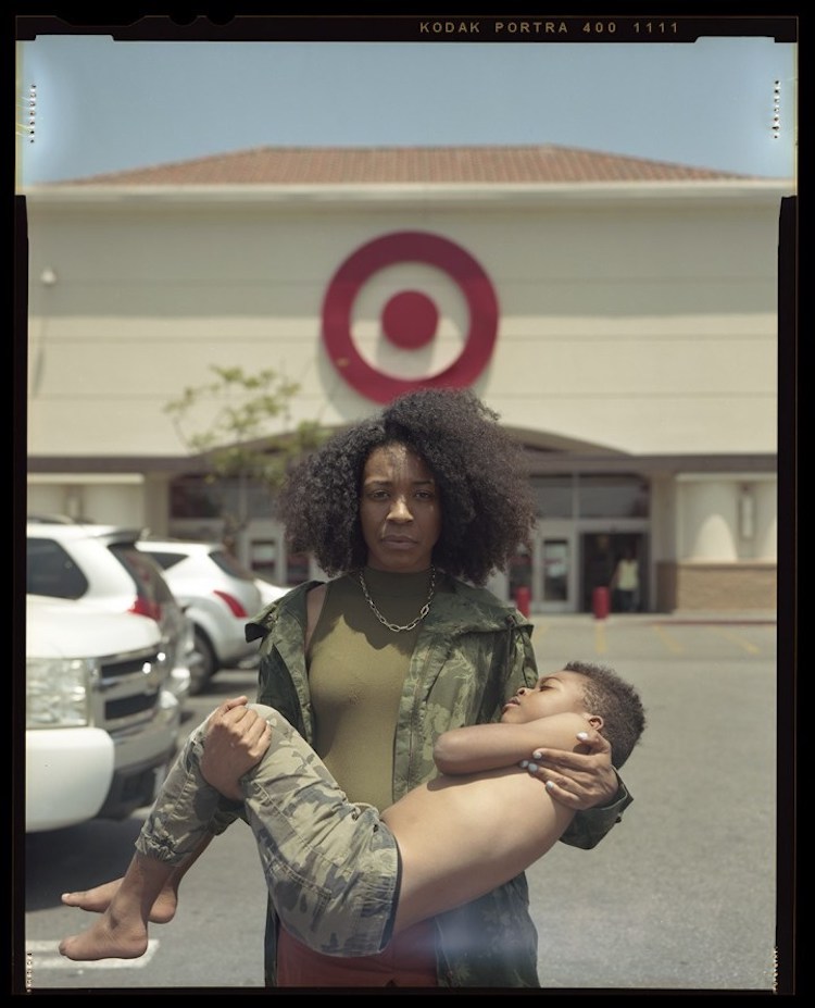 Woman Holding Son Like Pieta Art