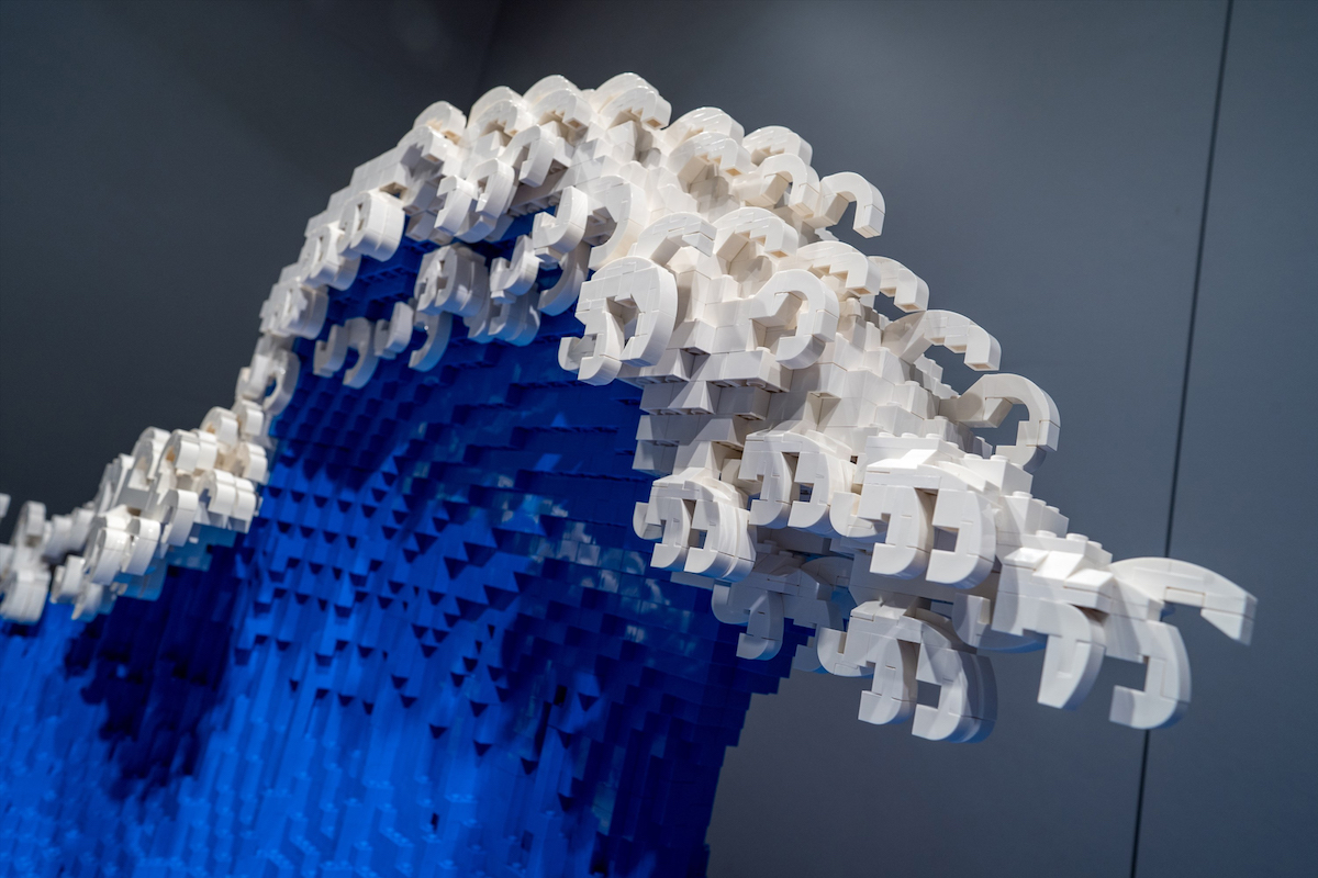 Jumpei Mitsui Great Wave LEGO Sculpture