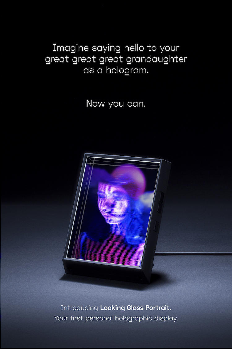 Looking Glass Portrait Holographic pantalla para hacer hologramas