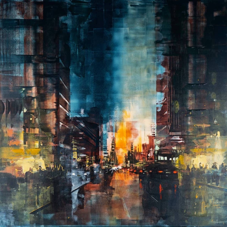 Expressive Paintings Capture the Energy of Cities at Night [Interview]