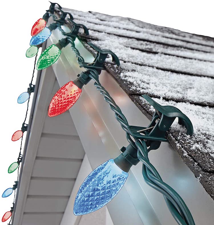 Rainbow Quick Clip Christmas Lights