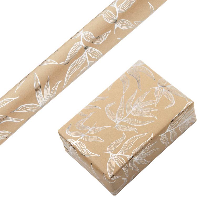 Leaf Wrapping Paper - 20+ Awesome Items to Complete Your Rustic Christmas Aesthetic