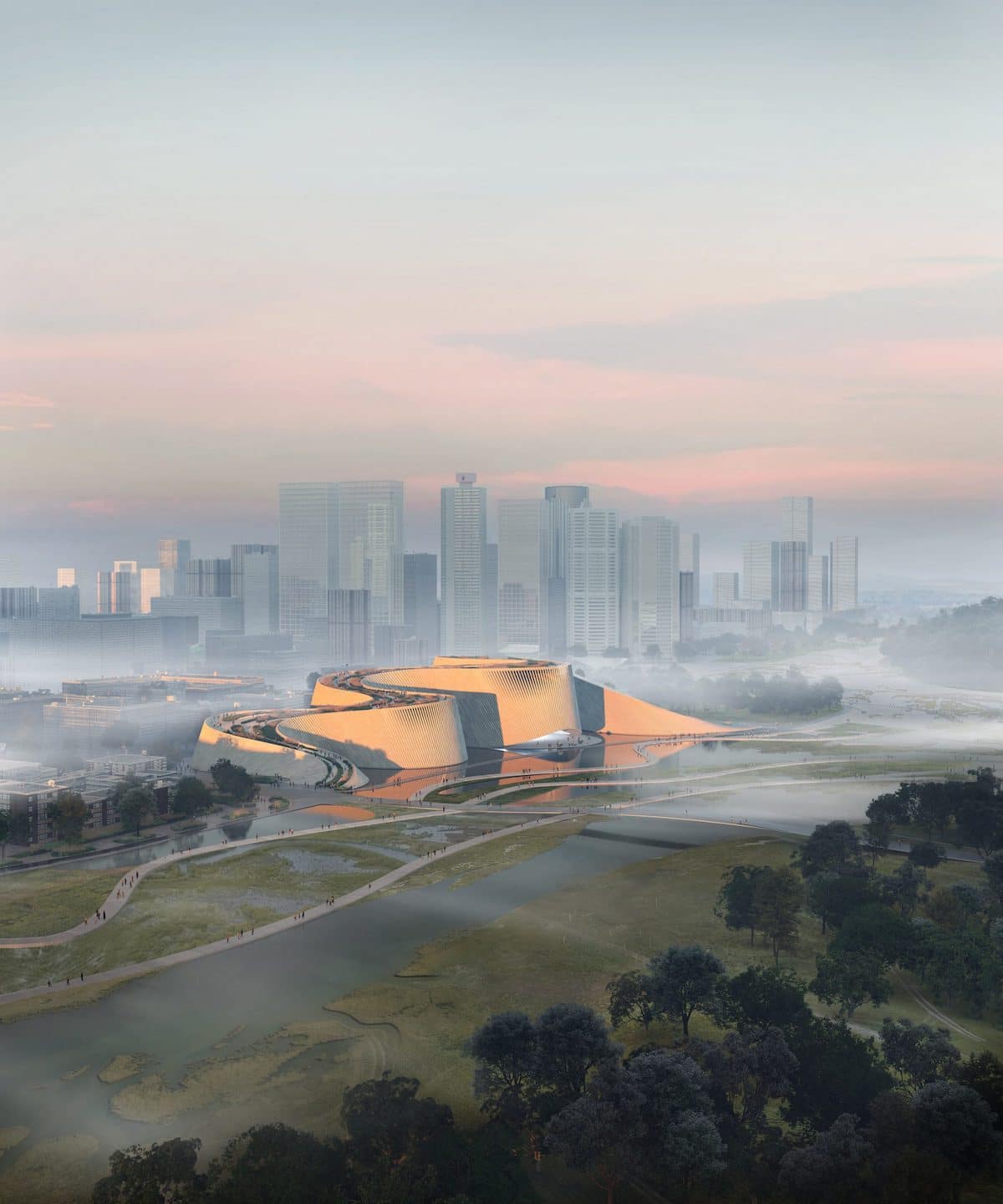 The Shenzhen Natural History Museum Is Designed To "Emerge" From the River