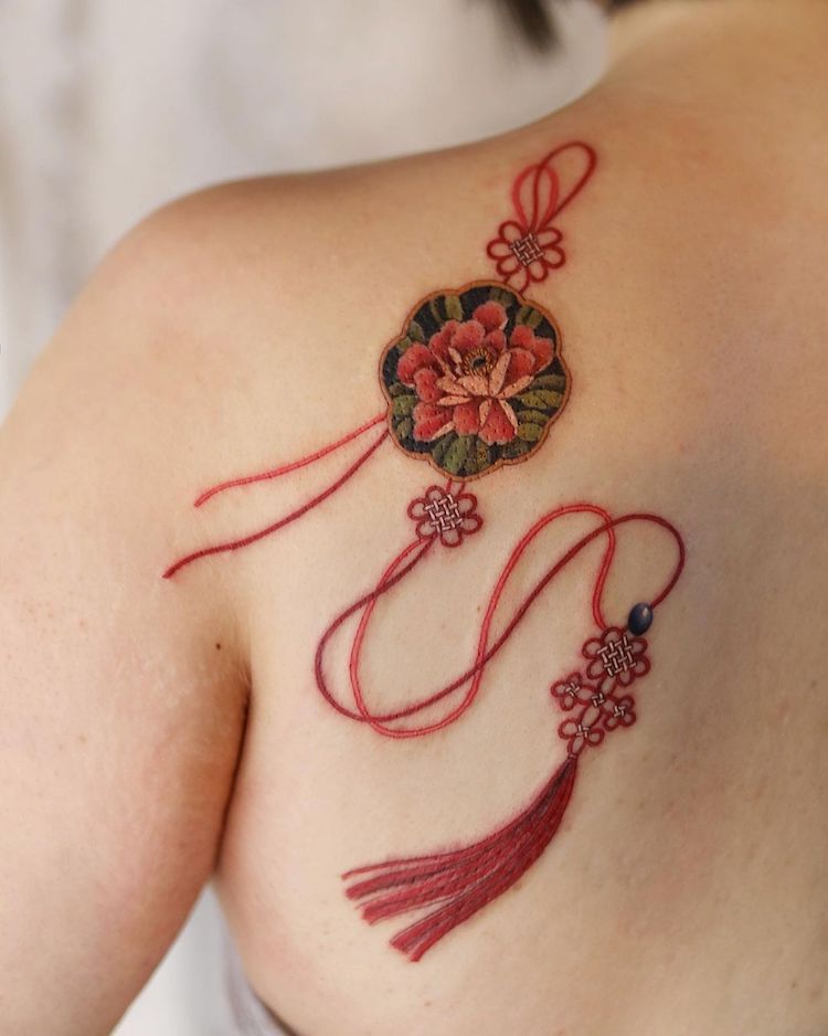 Artist Designs Delicate Tattoos Inspired by Traditional Korean Motifs