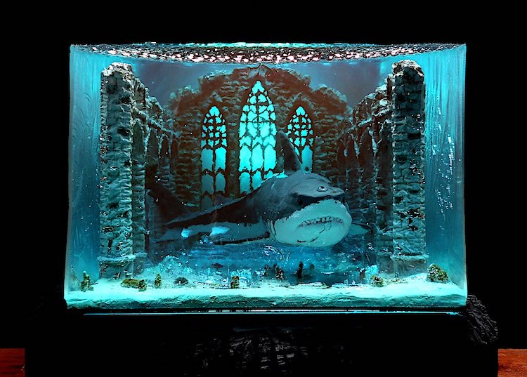 Spooky Phobia Art Visualizes Thalassophobia in Resin Sculptures