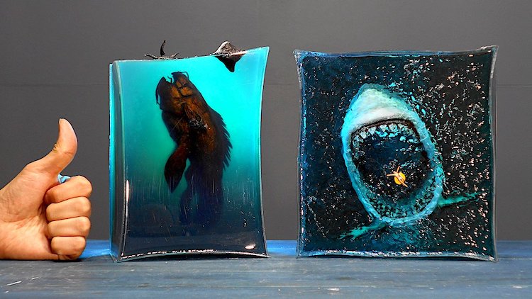 Underwater Resin Sculpture