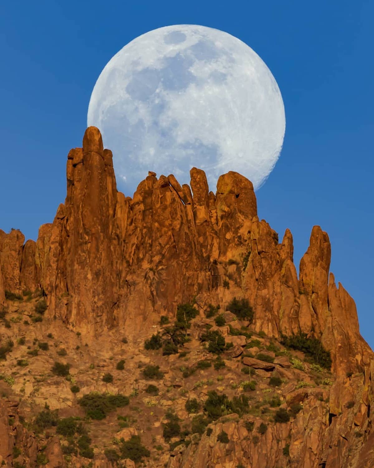 Moon Photo in the Desert