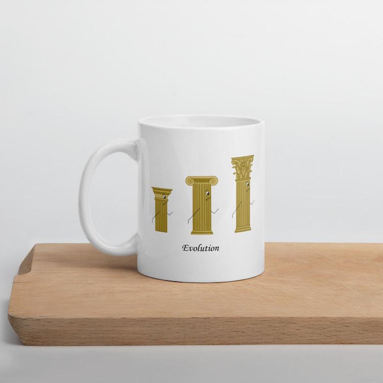 Column Mug - 15 Architecture-Inspired Mugs for Design Lovers