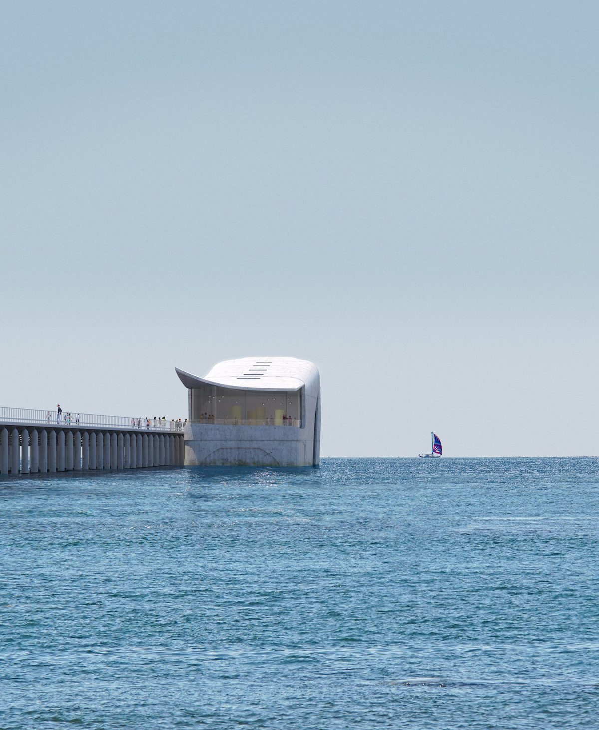 observatorio marino forma de ballena en australia