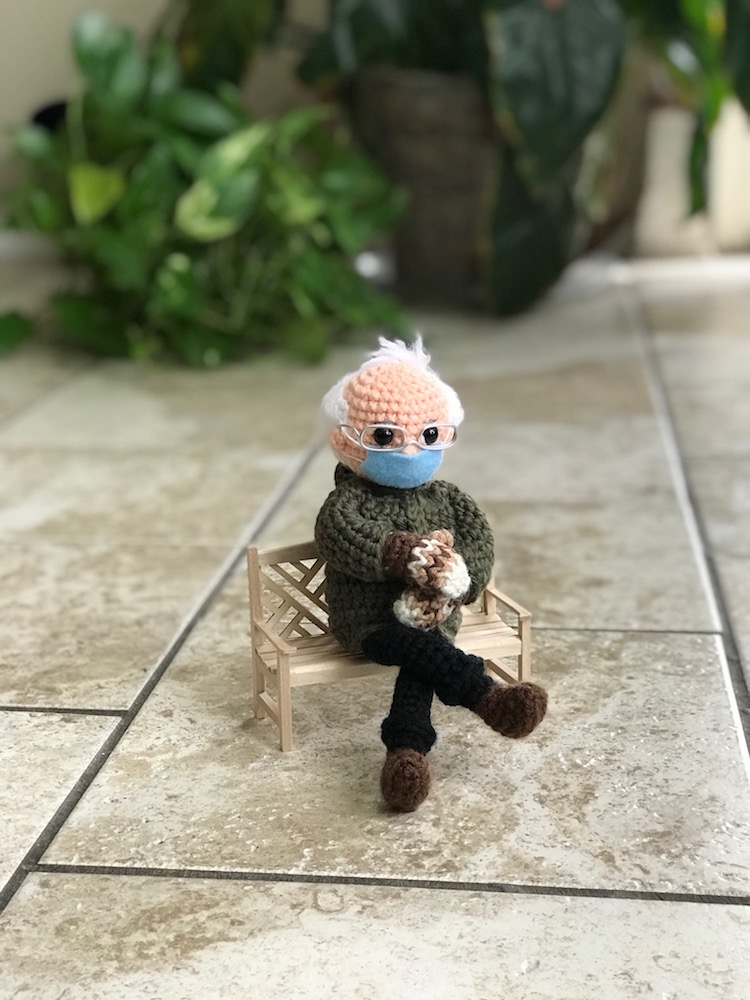 Bernie Sanders Inauguration Meme Crochet Pattern by Tobey King