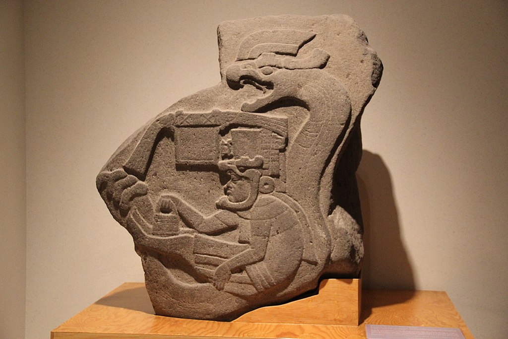 Relieve olmeca en el Museo de Antropología