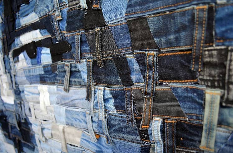 Realistic Portraits Made Out of Denim by Deniz Sagdic