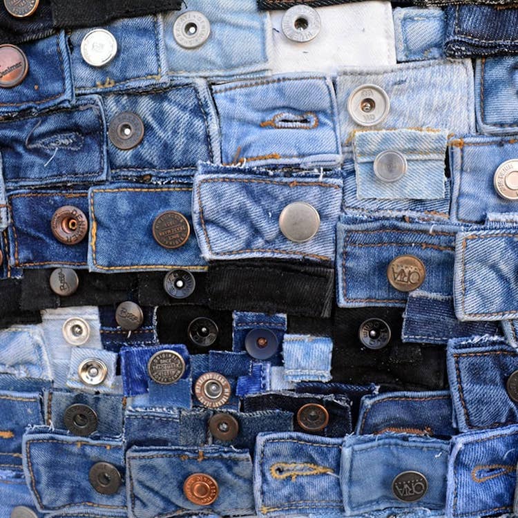 Realistic Portraits Made Out of Denim by Deniz Sagdic