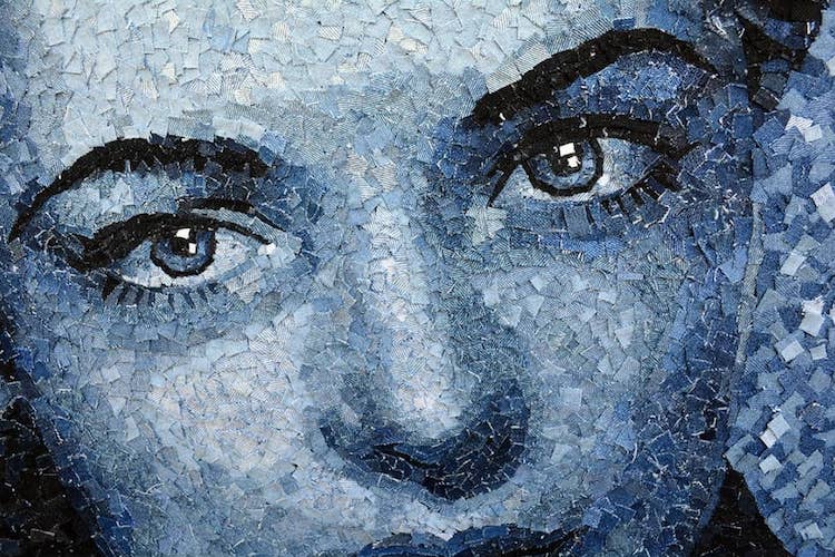 Realistic Portraits Made Out of Denim by Deniz Sagdic