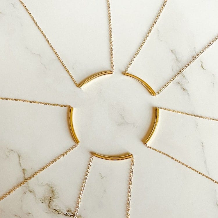 Gold Circle Necklaces