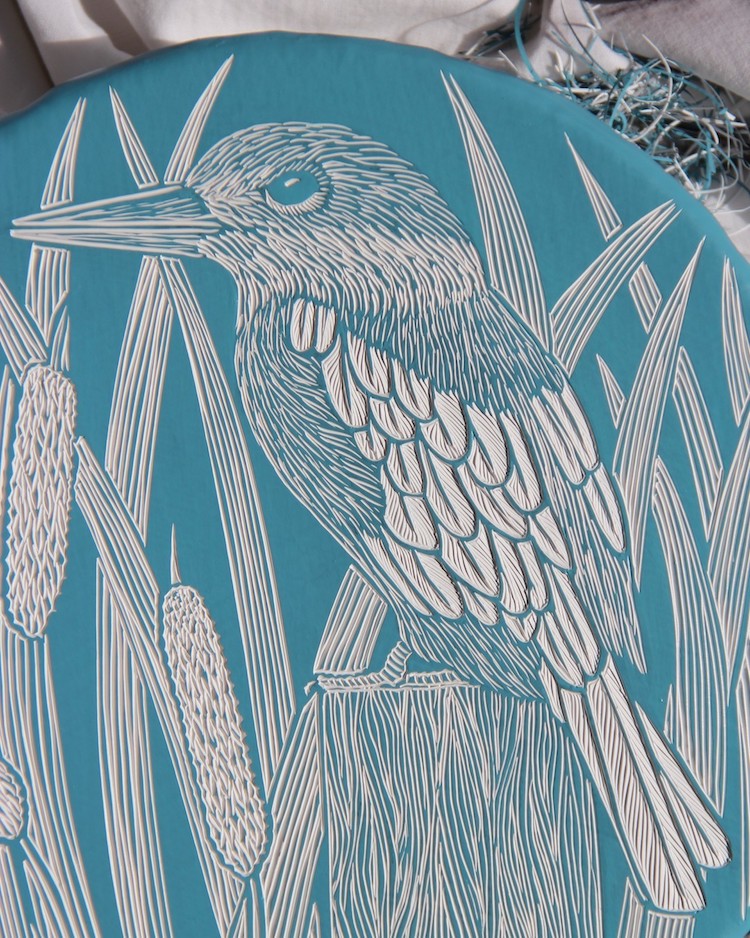 Nature Linocuts by Hannah Jensen