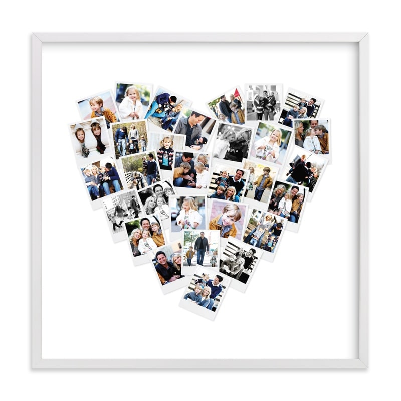 Collage de fotos personalizado en forma de corazón