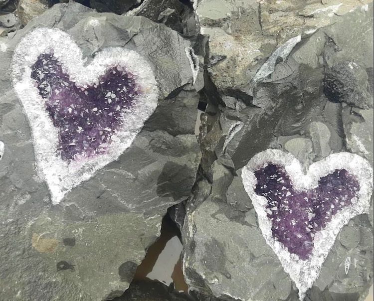 Amethyst Heart Geode