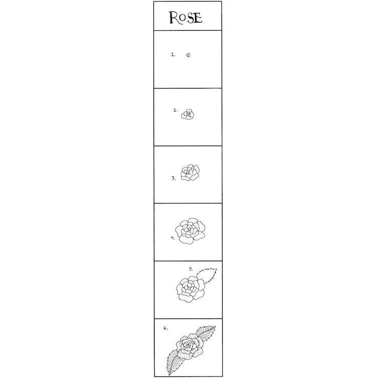 How to Draw a Rose