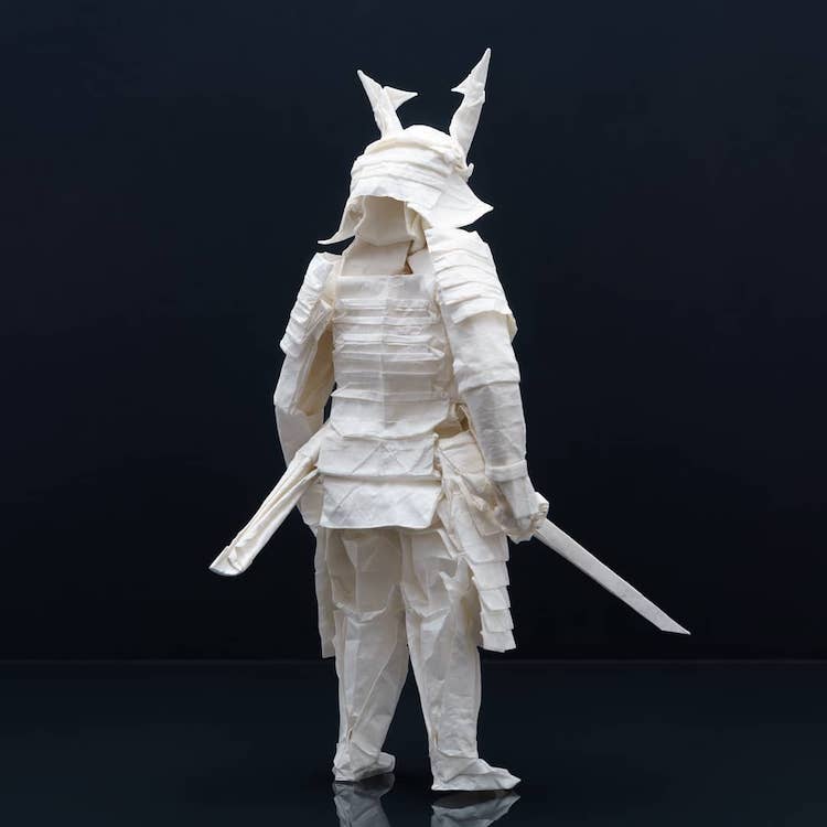 Samouraï en origami par Juho Könkkölä