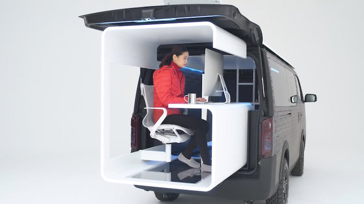 Nissan’s Mobile Office Caravan Lets You Work from Anywhere