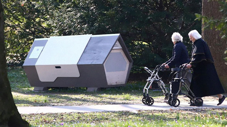 Sleeping Pods for People Experiencing Homelessness by Ulmernest