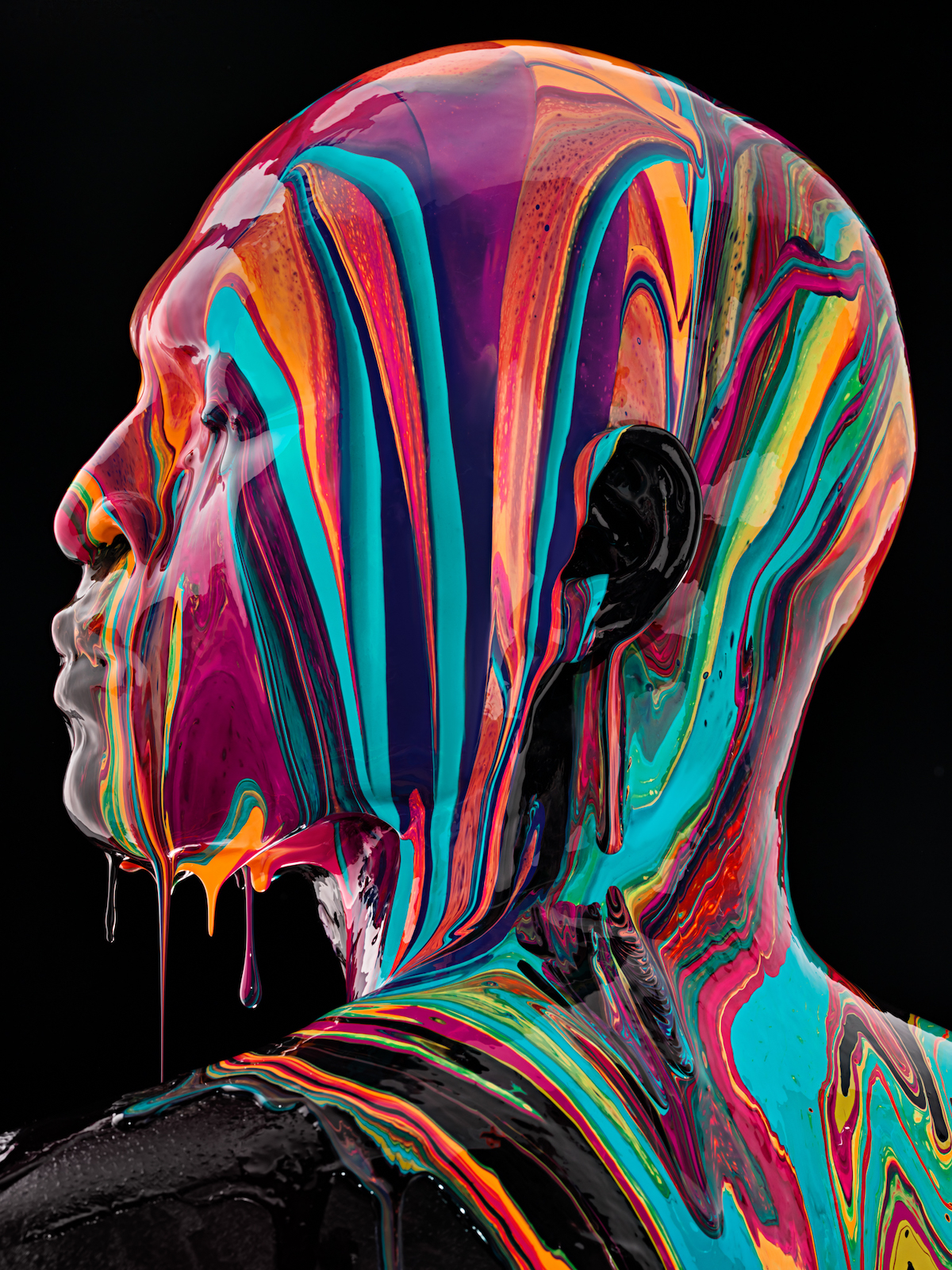 Vivid Paint Drip Photography by Tim Tadder
