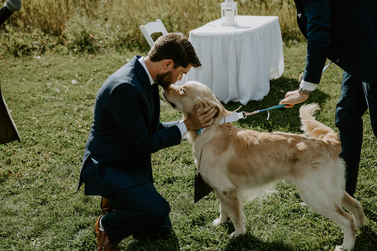 Wedding Cake Featuring Couple’s Dog