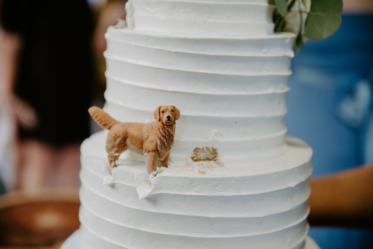 Wedding Cake Featuring Couple’s Dog