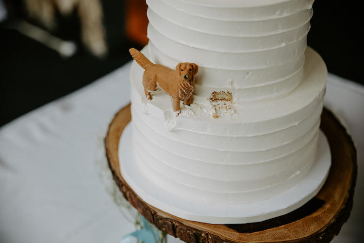 Wedding Cake Featuring Couple’s Dog