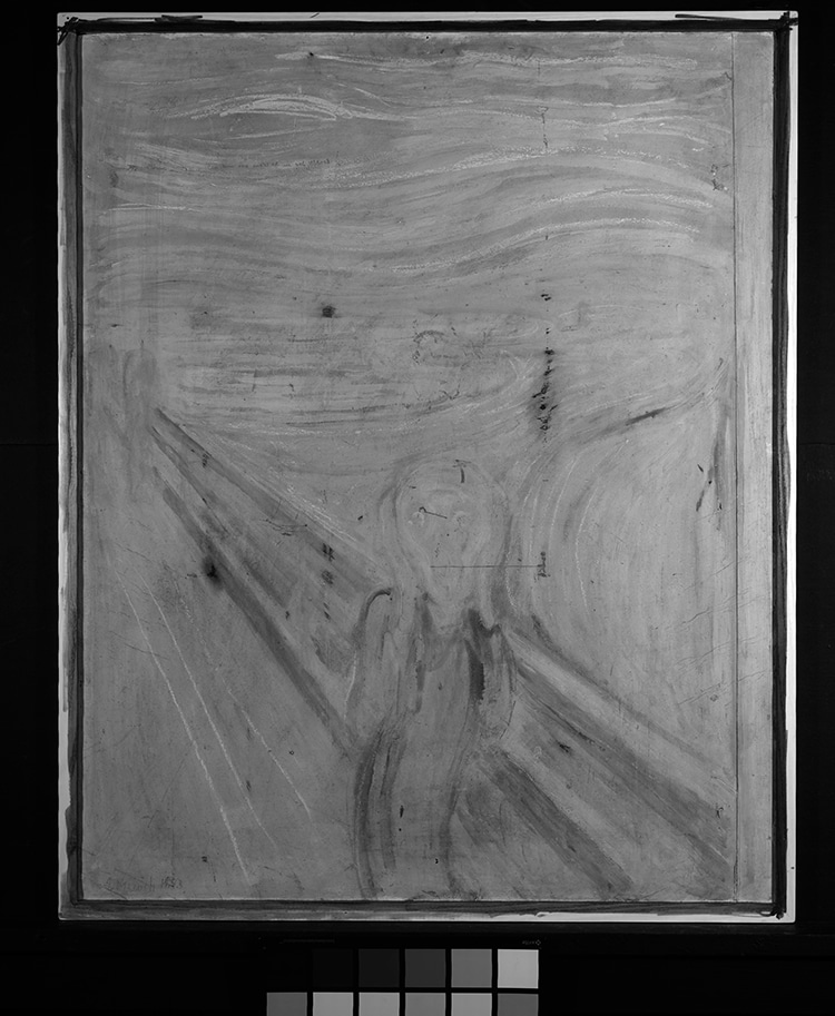 The Scream Edvard Munch Under Infrared 