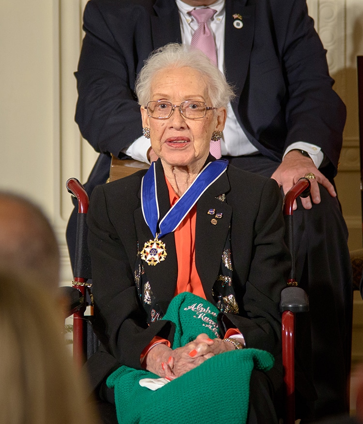 Katherine Johnson Recibe medalla presidencial de la libertad