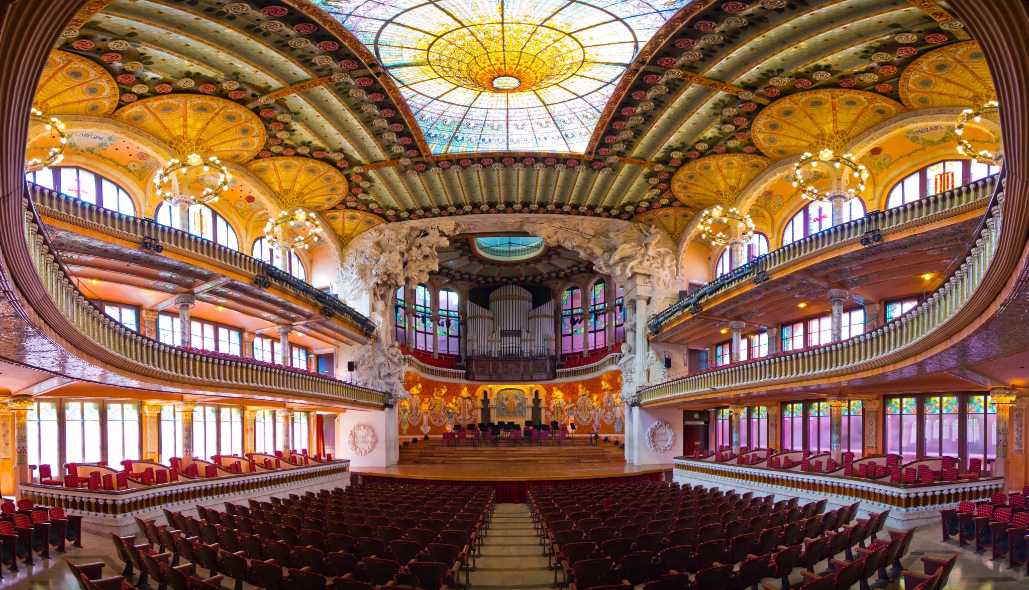 Interior del Palau de la Música Catalana