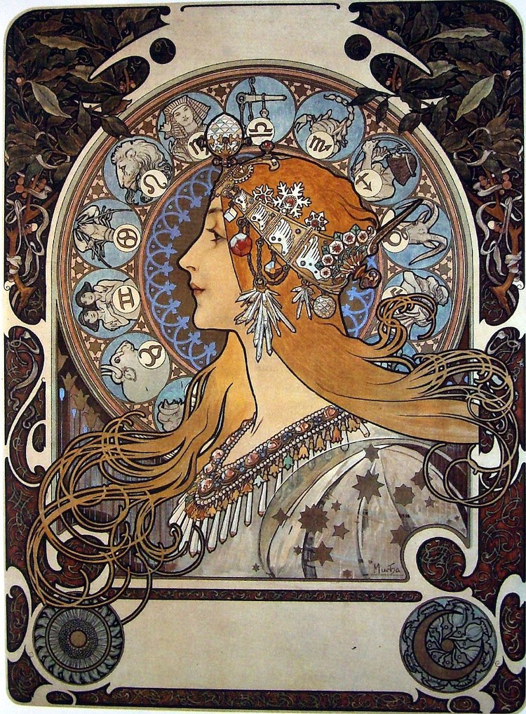 Los 6 temas que Alphonse Mucha abordó en sus carteles 'art nouveau'