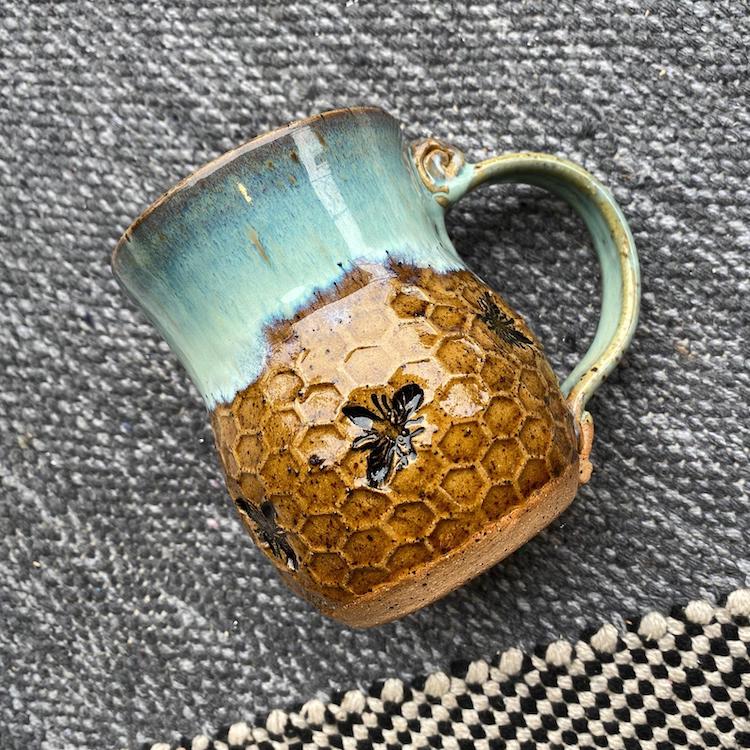 Honeycomb Ceramic Pottery by Amy Gentry