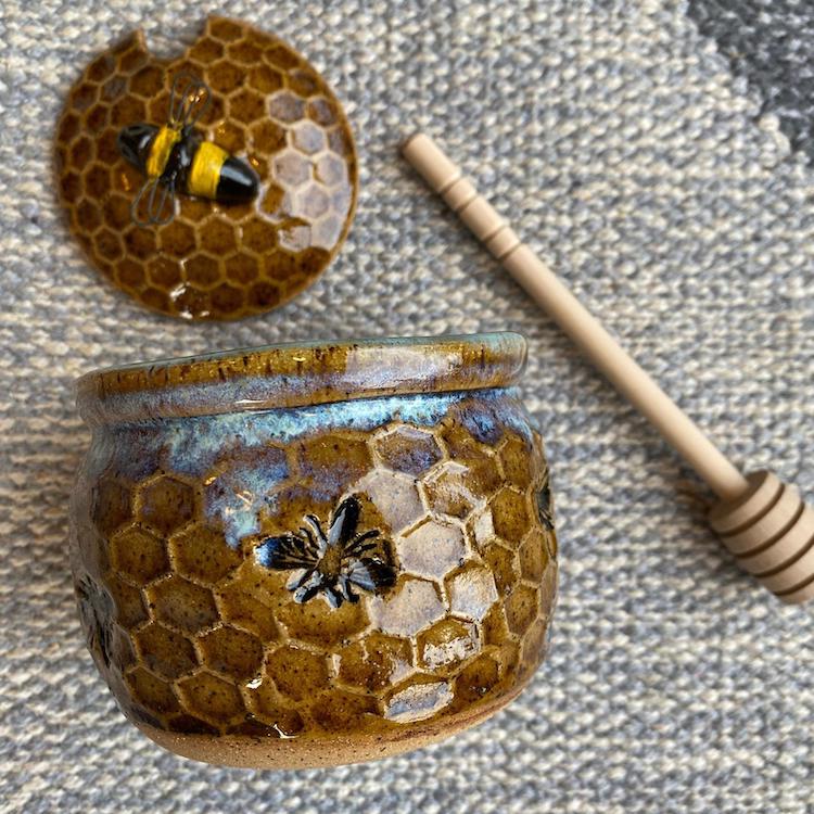 Honeycomb Ceramic Pottery by Amy Gentry