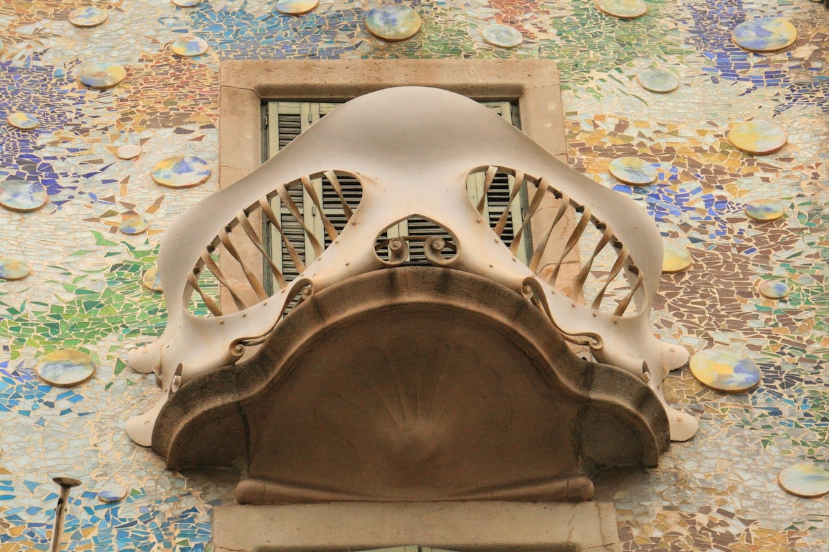 casa batlló es un ejemplo de arquitectura Art Nouveau