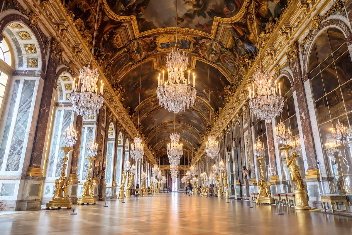 Galería de los Espejos en el Palacio de Versalles